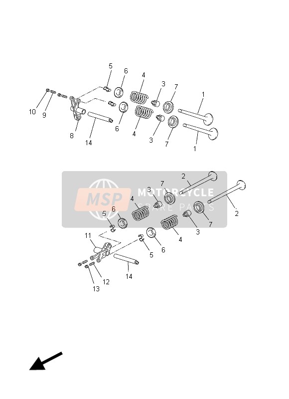 Yamaha YP125R 2013 VENTIL für ein 2013 Yamaha YP125R